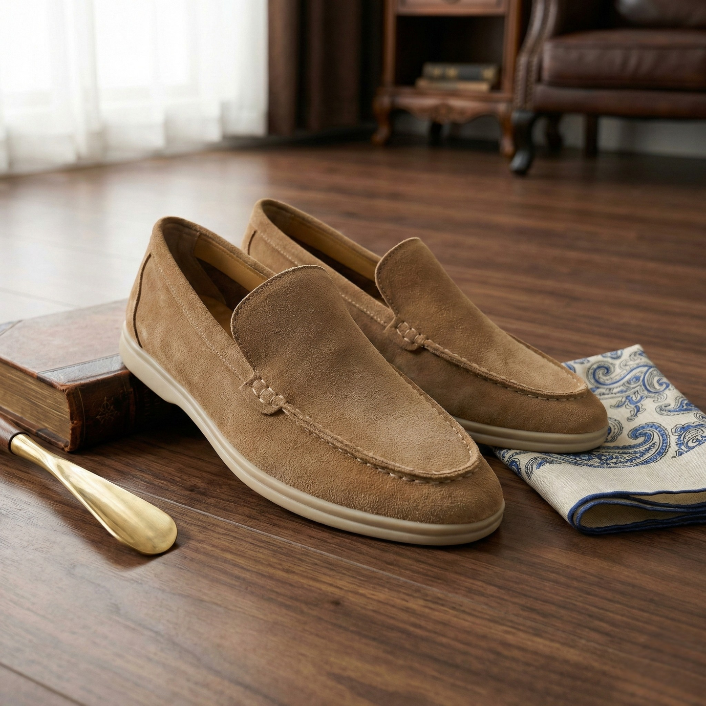 THE HERITAGE SUEDE STEP LOAFER