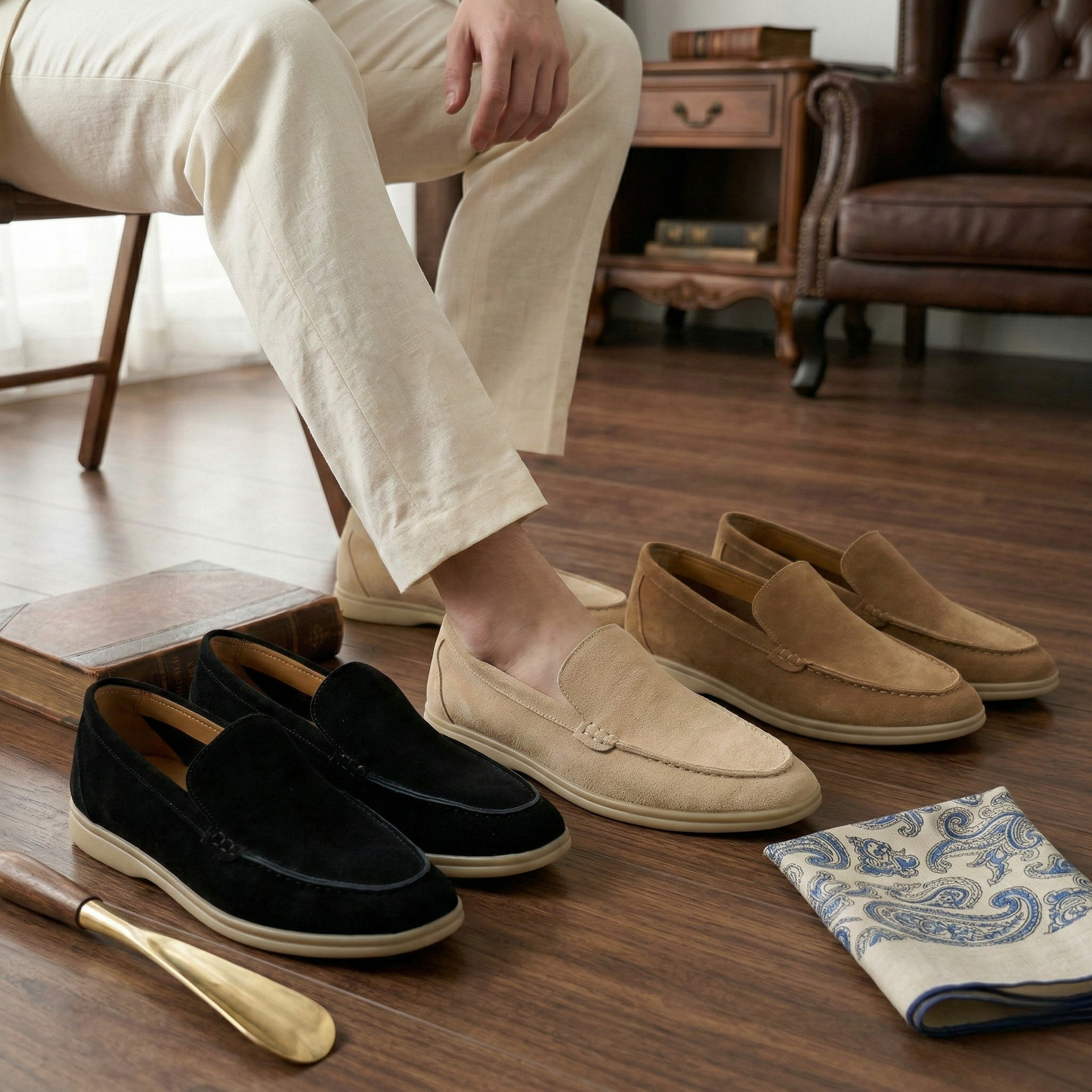 THE HERITAGE SUEDE STEP LOAFER