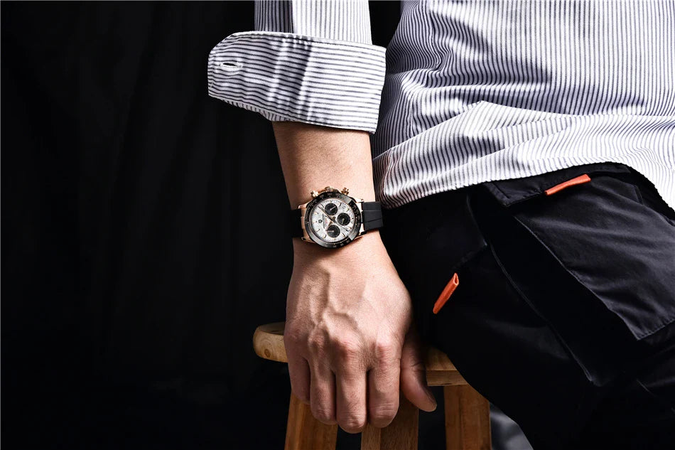 PAGANI DESIGN V2 Retro Chronograph | 40mm Sapphire Crystal Sport Watch
