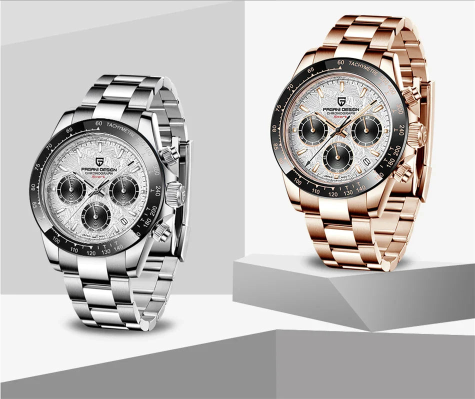 PAGANI DESIGN V2 Retro Chronograph | 40mm Sapphire Crystal Sport Watch