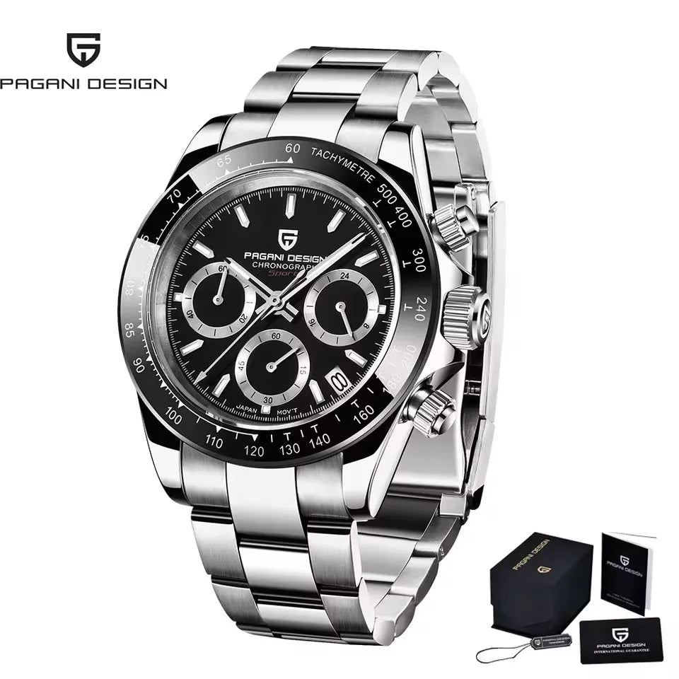 PAGANI DESIGN V2 Retro Chronograph | 40mm Sapphire Crystal Sport Watch