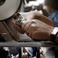 LIGE Automatic Tourbillon Watch | Genuine Leather Skeleton Mechanical Timepiece