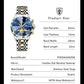 POEDAGAR Luxury Men's Chronograph | Luminous Waterproof Stainless Steel Watch