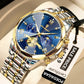 POEDAGAR Luxury Men's Chronograph | Luminous Waterproof Stainless Steel Watch
