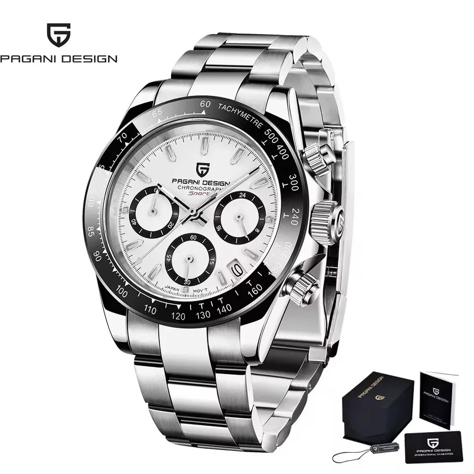 PAGANI DESIGN V2 Retro Chronograph | 40mm Sapphire Crystal Sport Watch