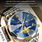 POEDAGAR Luxury Men's Chronograph | Luminous Waterproof Stainless Steel Watch