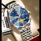 POEDAGAR Luxury Men's Chronograph | Luminous Waterproof Stainless Steel Watch