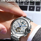 POEDAGAR Military Mechanical Watch | Automatic Tourbillon Day-Date Edition