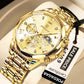 POEDAGAR Luxury Men's Chronograph | Luminous Waterproof Stainless Steel Watch