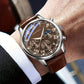 Luxury Leather Business Watch | Men's Minimalist Analog Quartz Wristwatch