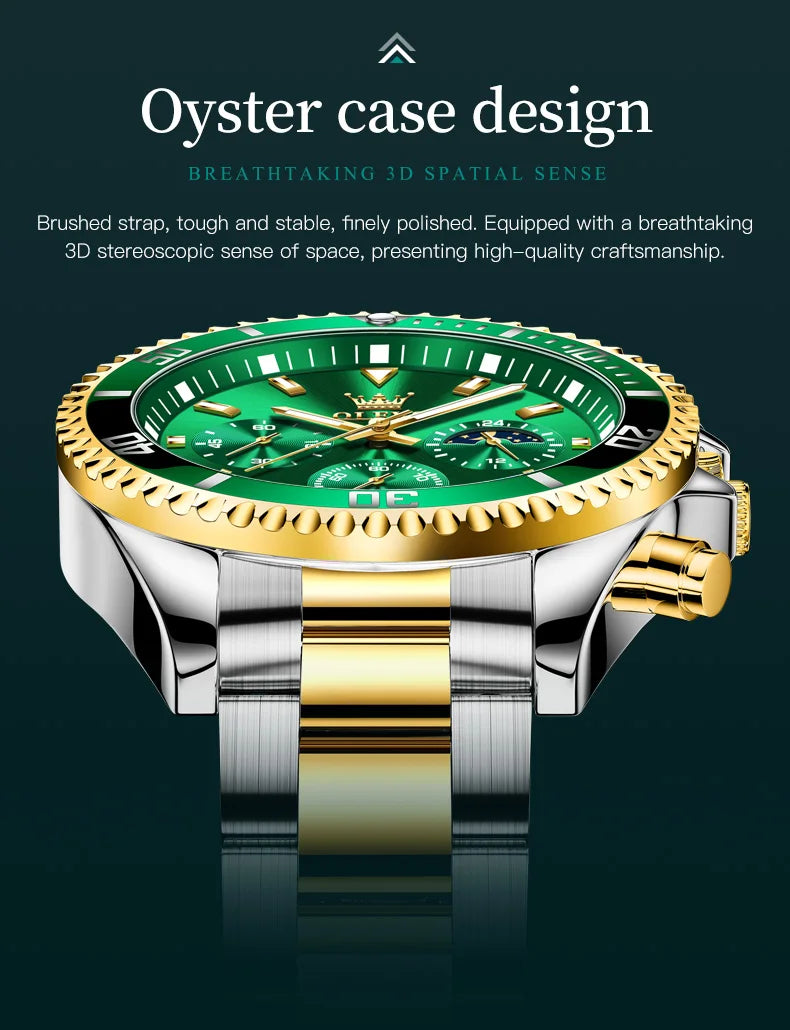 OLEVS Royal Chrono Limited Edition | Luxury Watch & Bracelet Gift Set