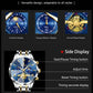 POEDAGAR Luxury Men's Chronograph | Luminous Waterproof Stainless Steel Watch