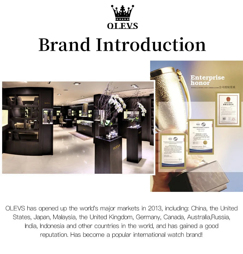 OLEVS Royal Chrono Limited Edition | Luxury Watch & Bracelet Gift Set
