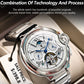 POEDAGAR Military Mechanical Watch | Automatic Tourbillon Day-Date Edition