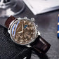 Luxury Leather Business Watch | Men's Minimalist Analog Quartz Wristwatch