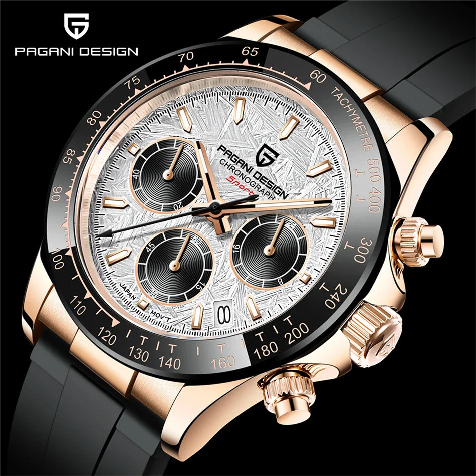 PAGANI DESIGN V2 Retro Chronograph | 40mm Sapphire Crystal Sport Watch